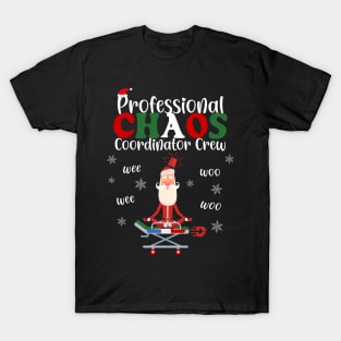 Chaos Coordinator Crew Paramedic Women Men Funny Christmas T-Shirt